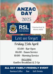 ANZAC Day March 9am