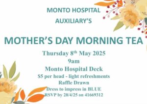 Mother's Day Morning Tea @ Monto Hospital Deck